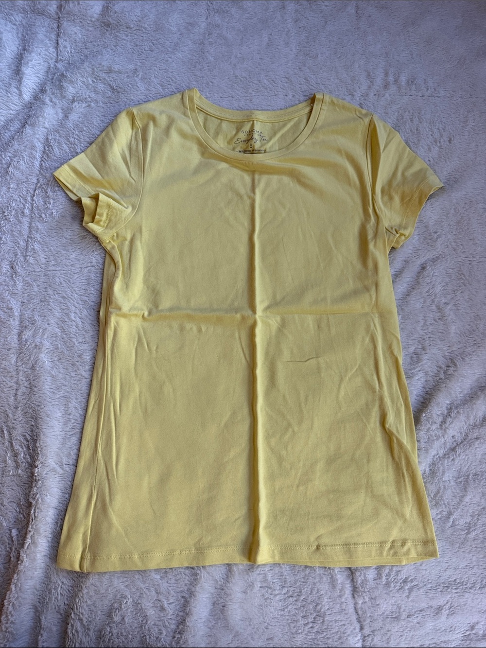 NWOT Sonoma Yellow Everyday Tee